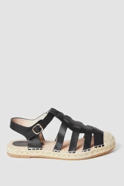 Eloise T Bar Espadrille Flat Shoe