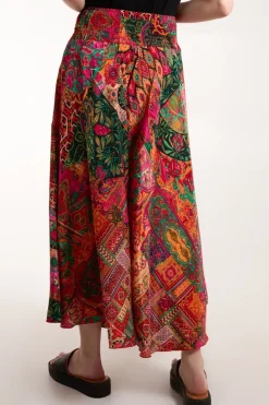 Embellished Extreme Wide Leg Trousers