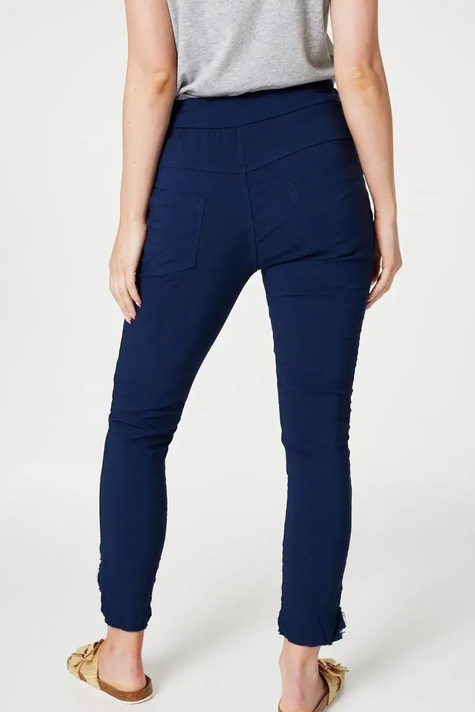 Embellished High Waist Trousers