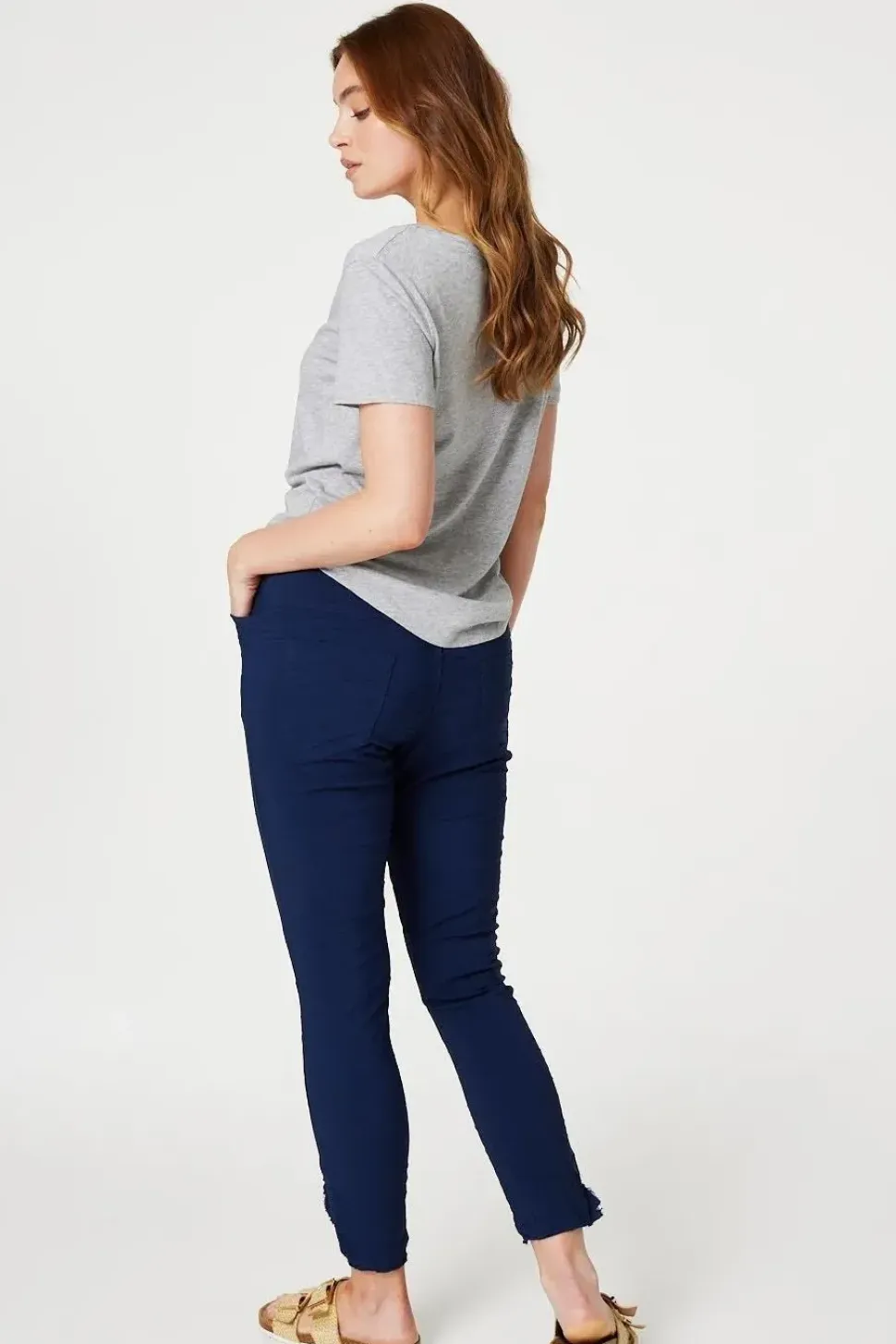 Embellished High Waist Trousers