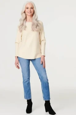 Embellished Long Sleeve Knit Top
