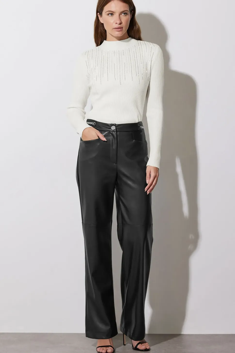 Embellished Neckline Jumper