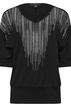 Embellished Neckline Top
