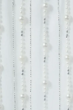 Embellished Pearl And Beads Column Bridal Maxi Dress