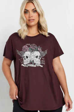 Embellished Skull Graphic Print T-Shirt