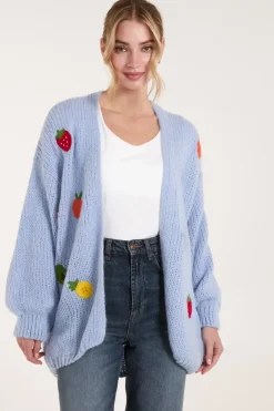 Embroidered Fruit Cardigan