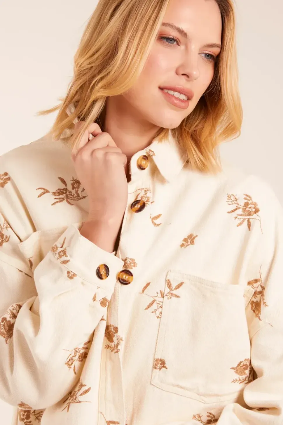 Embroidered Overshirt