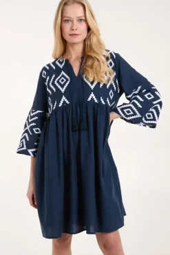 Embroidered Tunic Dress