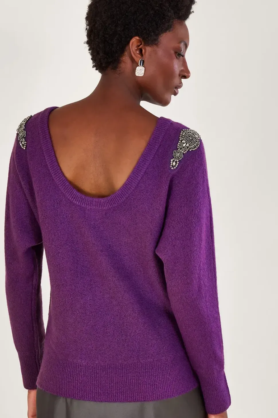 Emma Embellished Shoulder Jumper