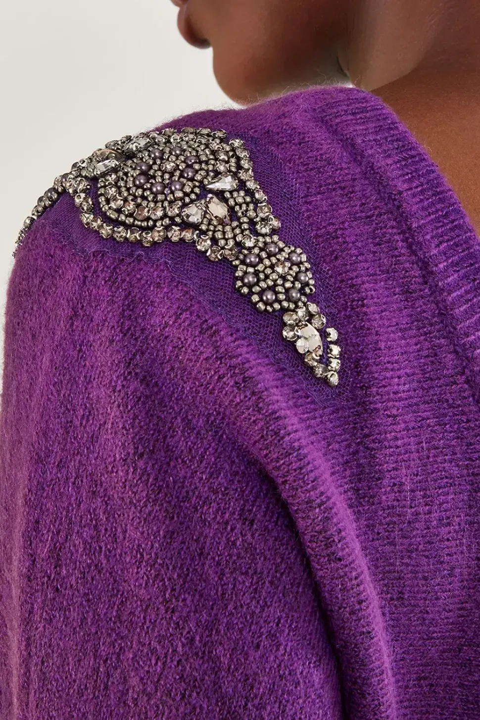 Emma Embellished Shoulder Jumper