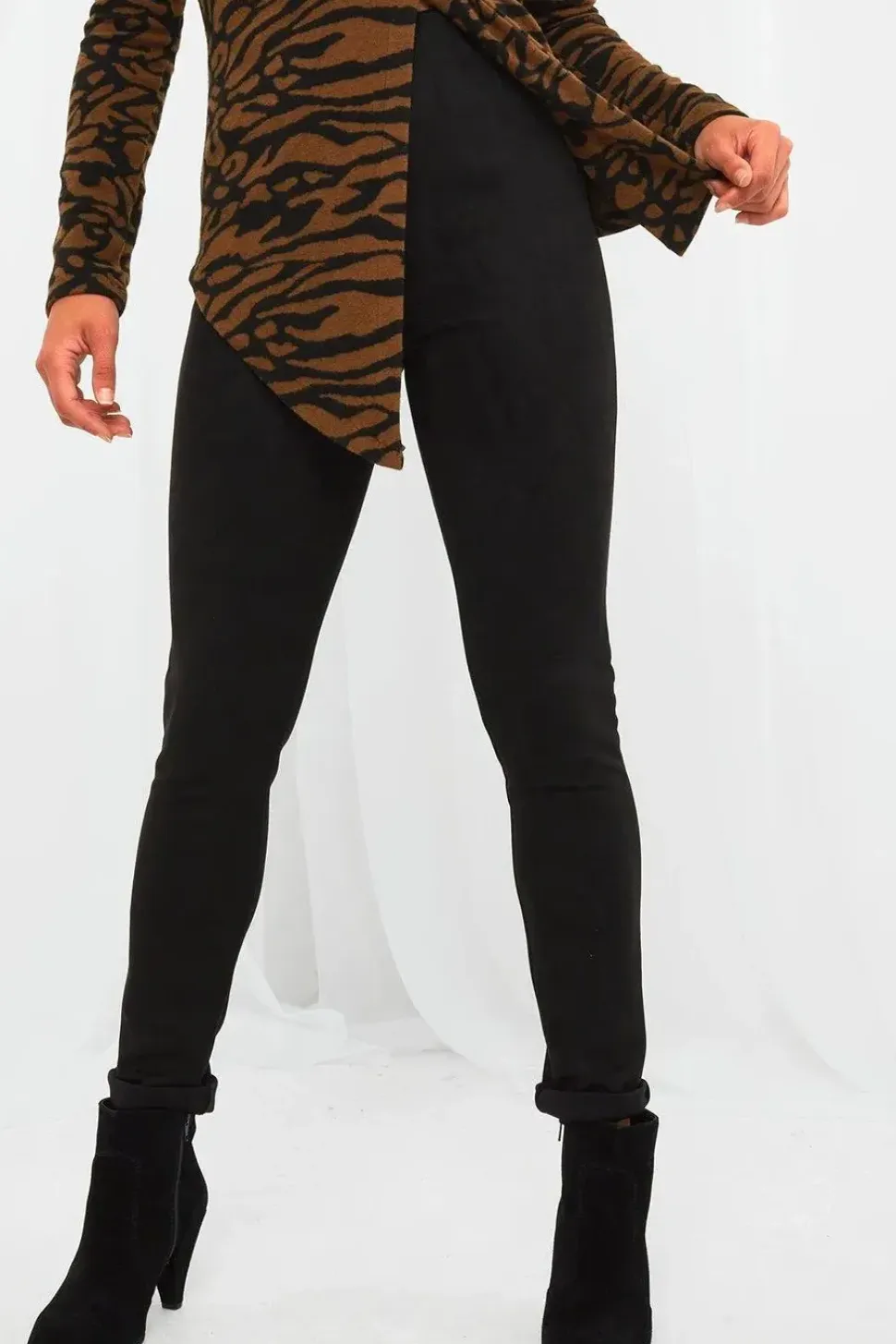 Essentials Super Soft High Waisted Suedette Skinny Fit Leggings