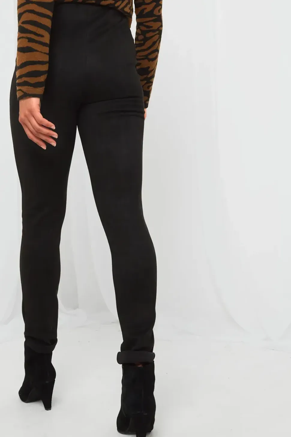 Essentials Super Soft High Waisted Suedette Skinny Fit Leggings