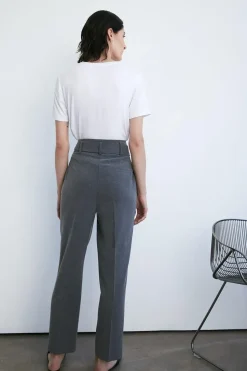 Essential Tie Waist Peg Trouser