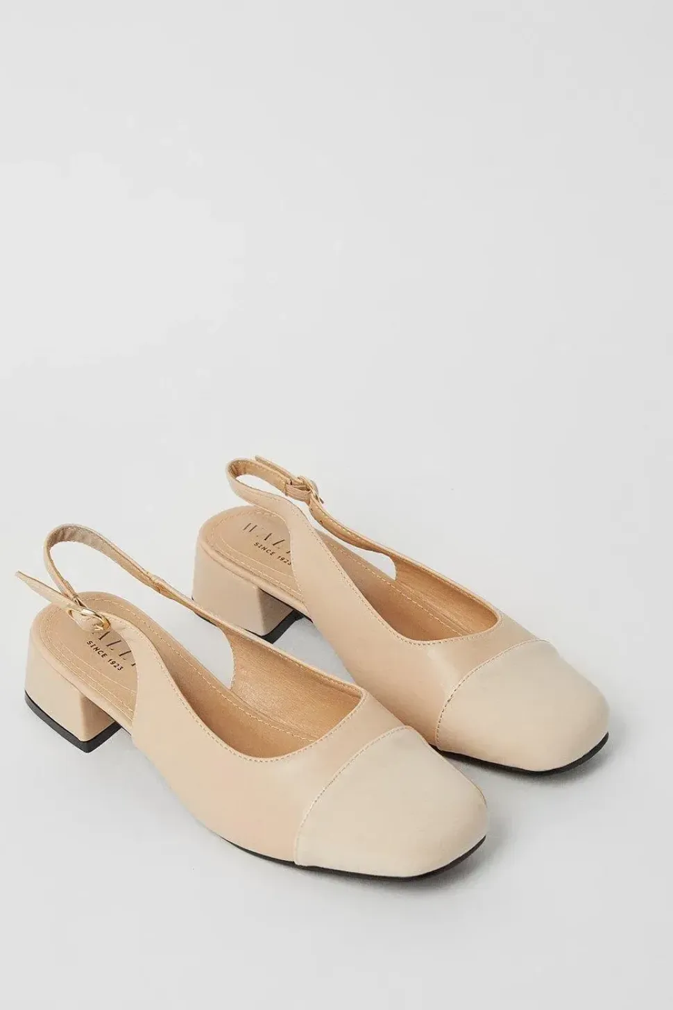 Estelle Toe Cap Slingback Court Shoes