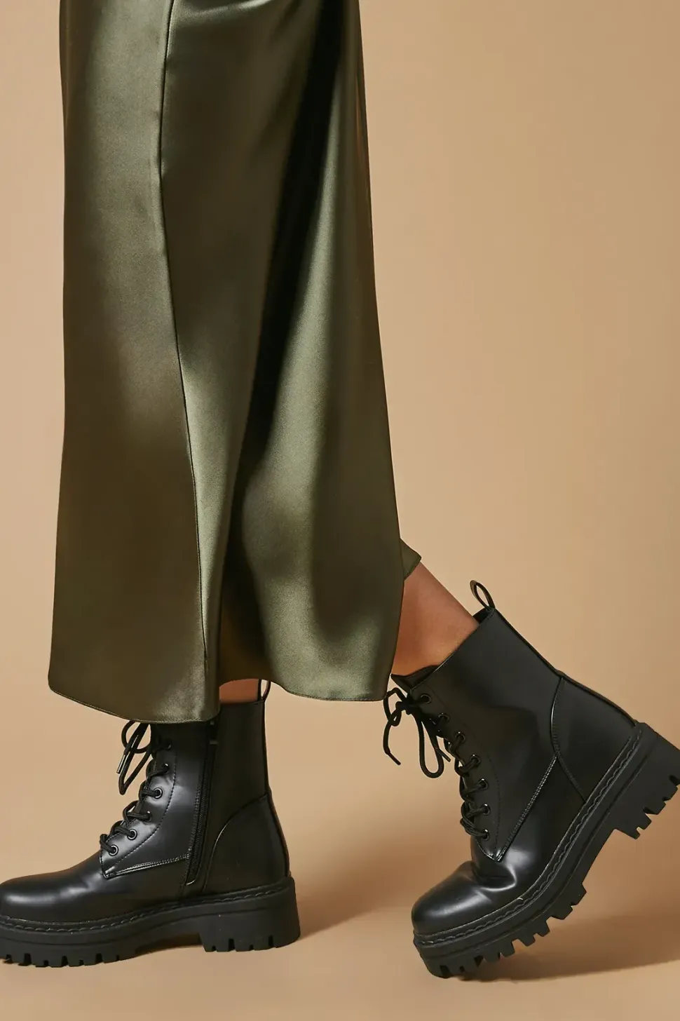 Etta Chunky Lace Up Ankle Boot