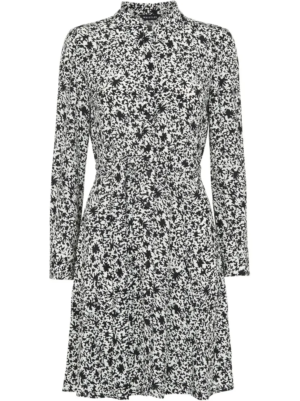 Eucalyptus Print Shirt Dress-Printed
