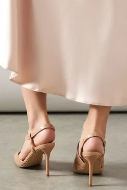 Evie Asymmetric Pointed Stiletto High Heel Court Shoes