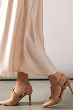 Evie Asymmetric Pointed Stiletto High Heel Court Shoes