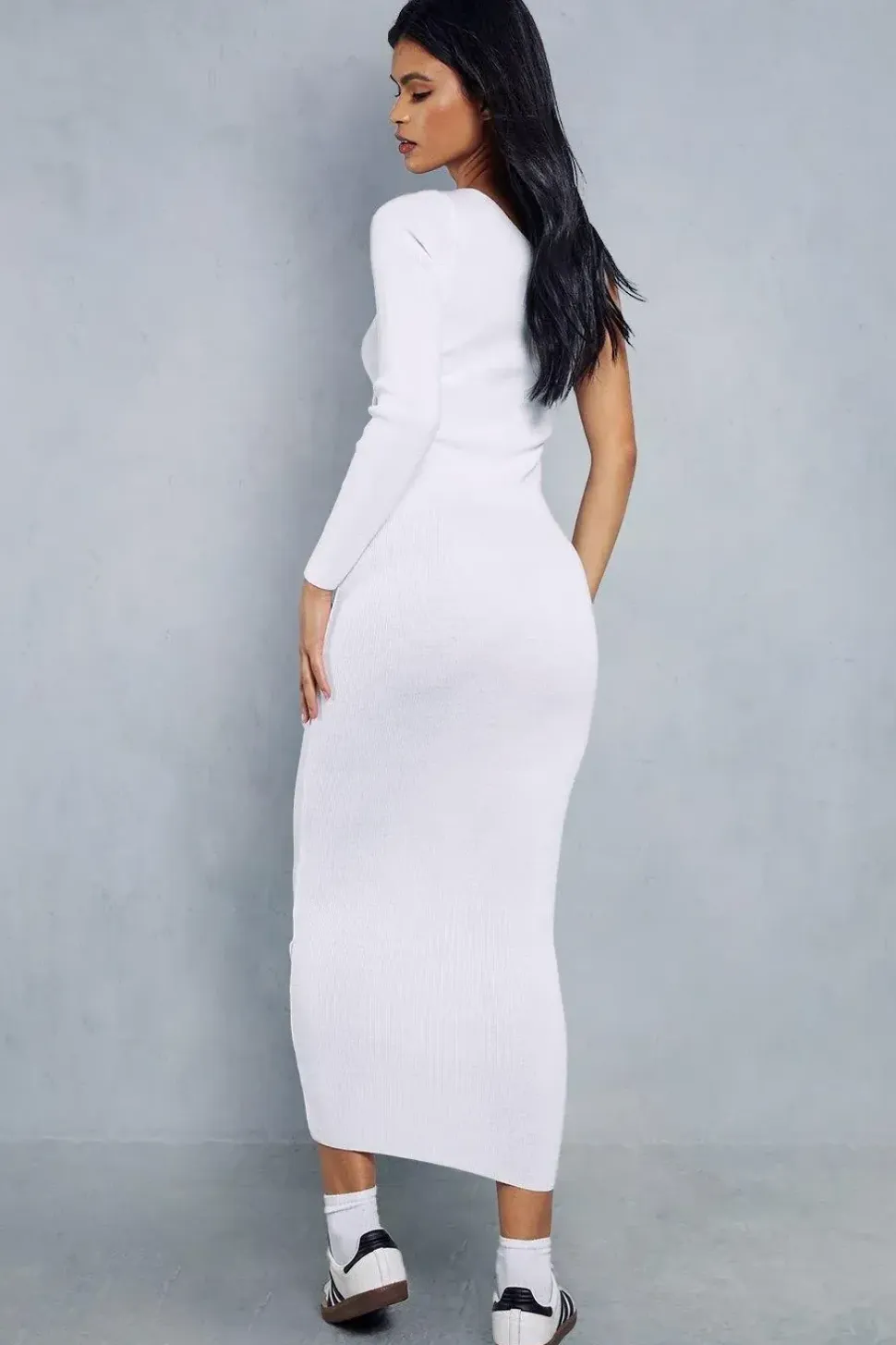 Exposed Seam Knitted Maxi Dress