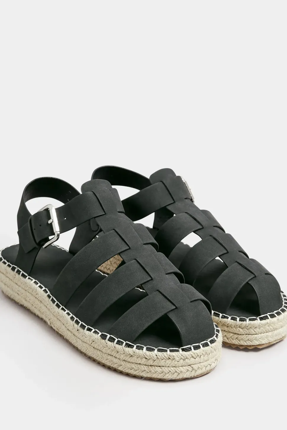 Extra Wide EEE Fit Flatform Gladiator Espadrilles