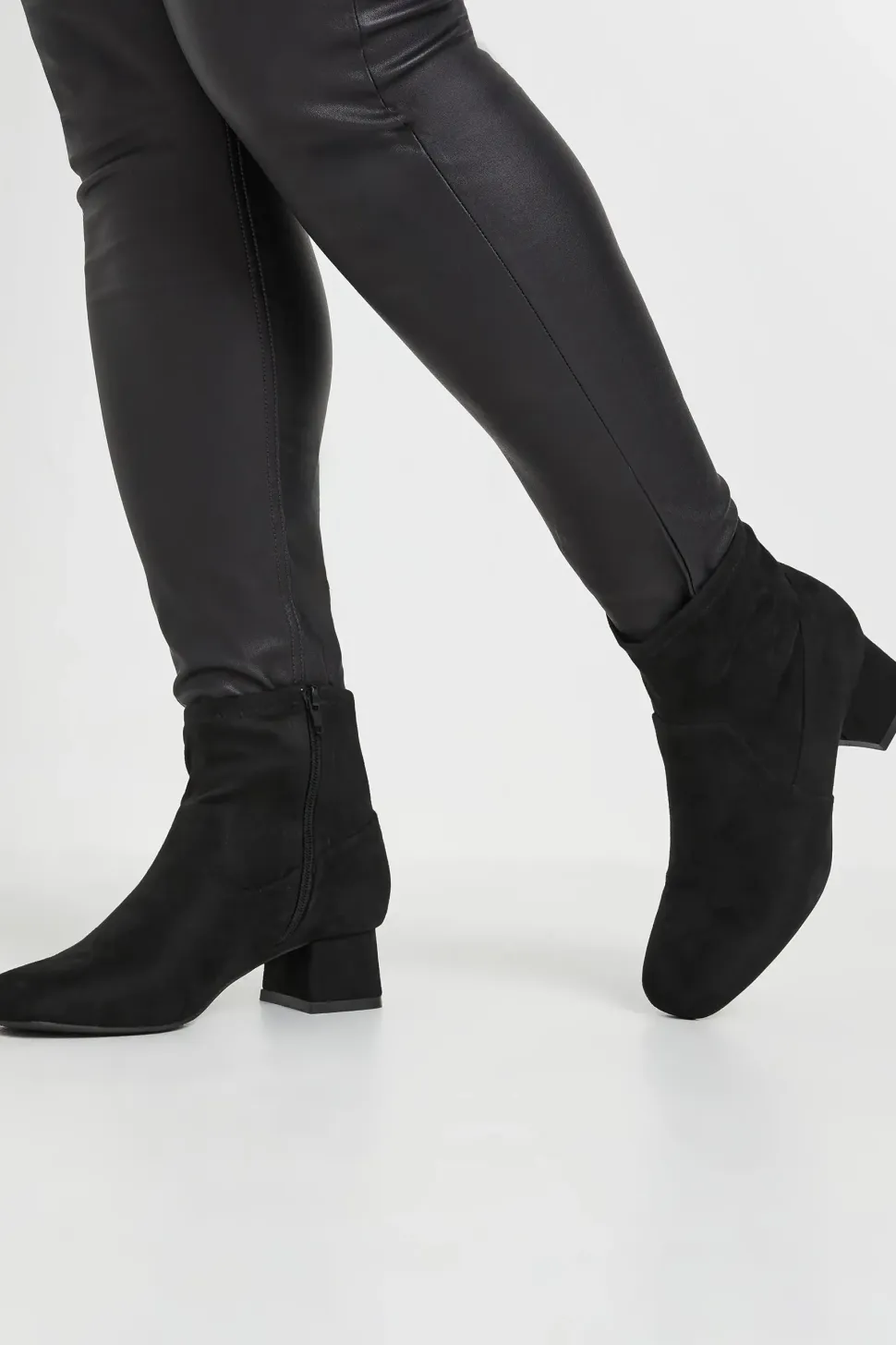 Extra Wide Fit Block Heel Boots