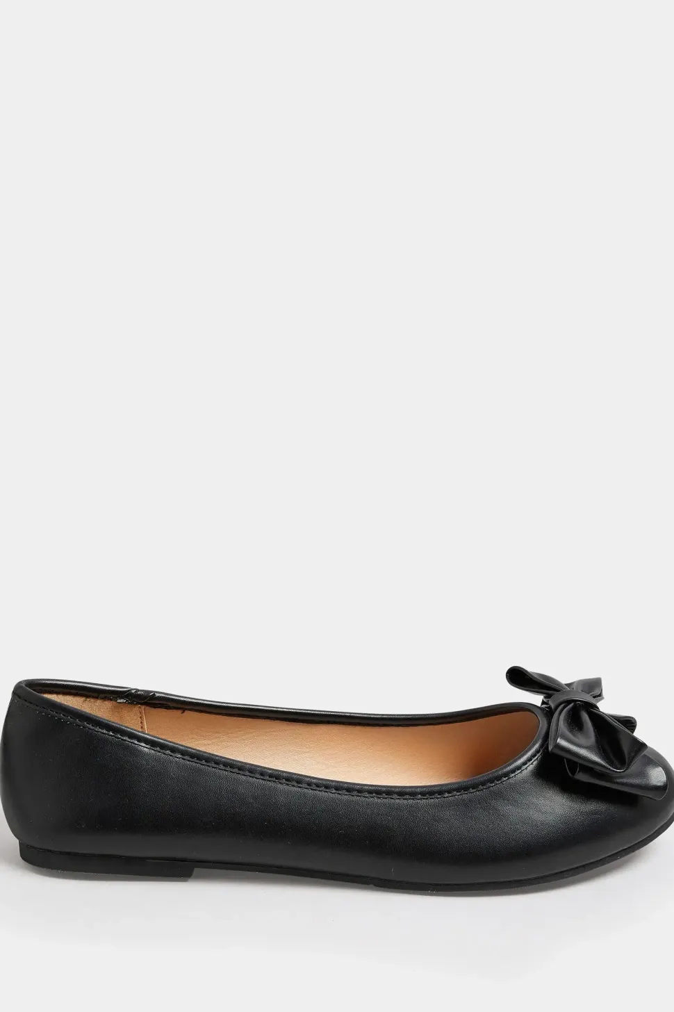 Extra Wide Fit Bow Ballet Pumps
