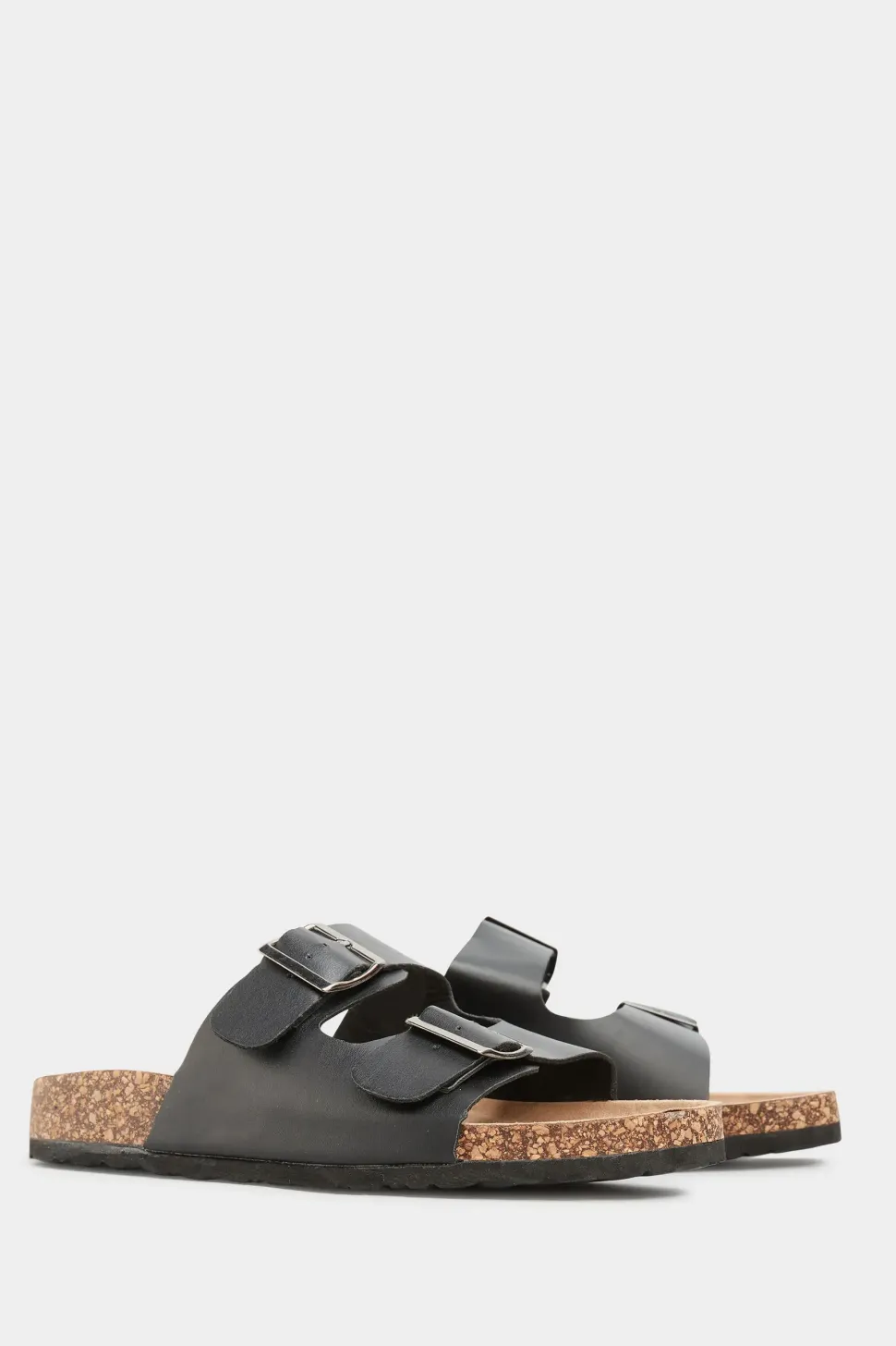 Extra Wide Fit Buckle Strap Footbed Sandals
