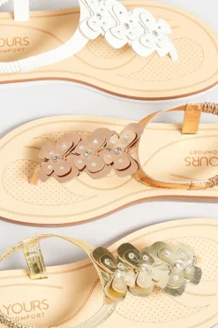 Extra Wide Fit Butterfly Strap Sandals