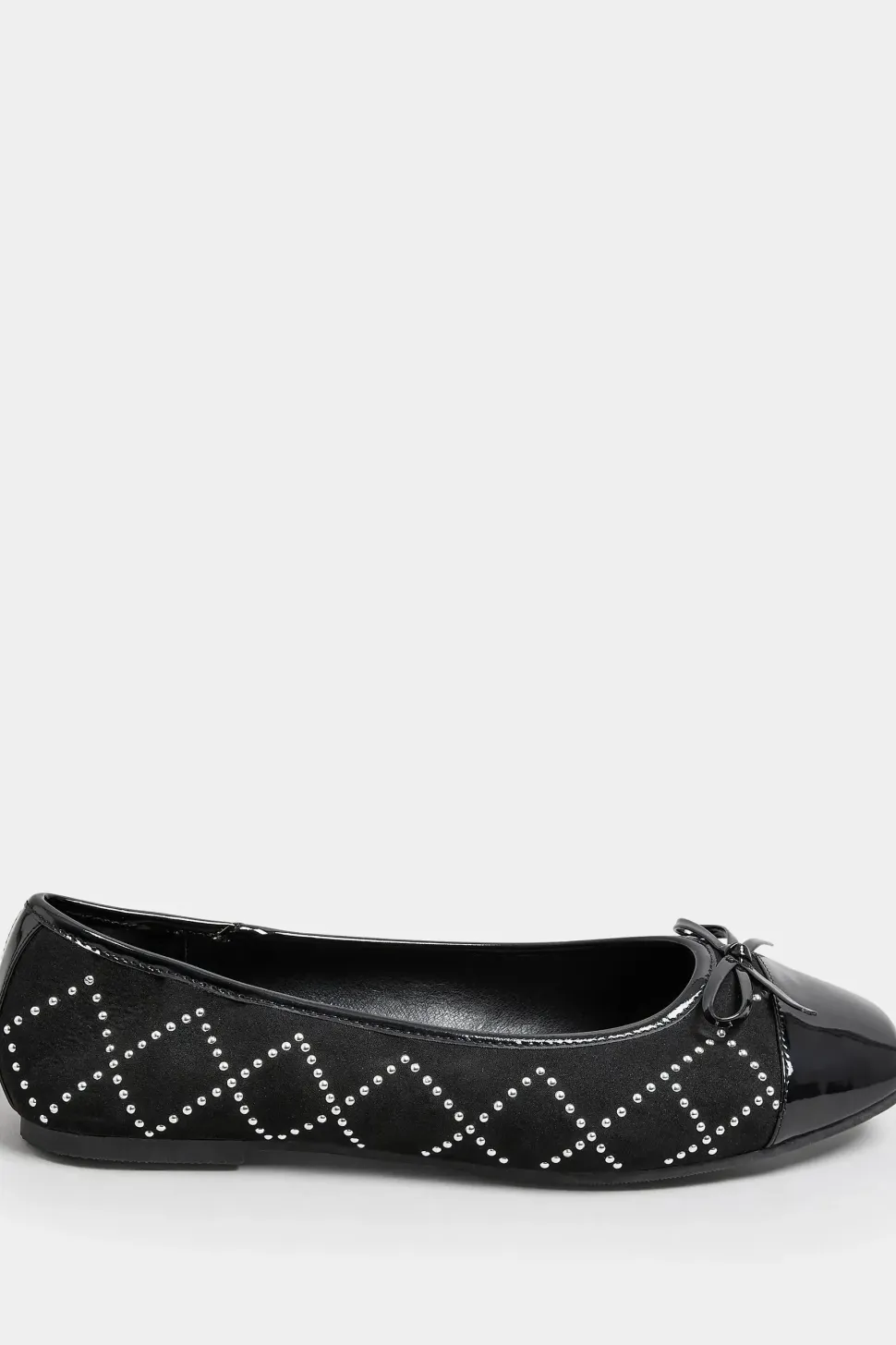 Extra Wide Fit Diamante Ballerina Pumps