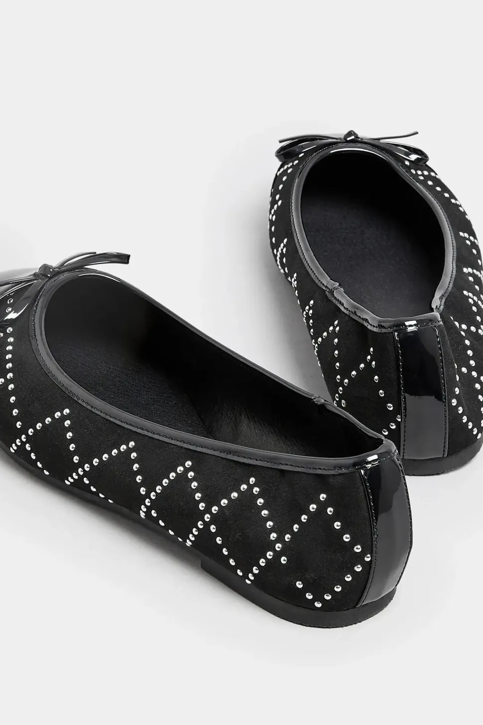 Extra Wide Fit Diamante Ballerina Pumps