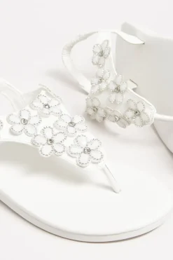 Extra Wide Fit Diamante Studded Sandals