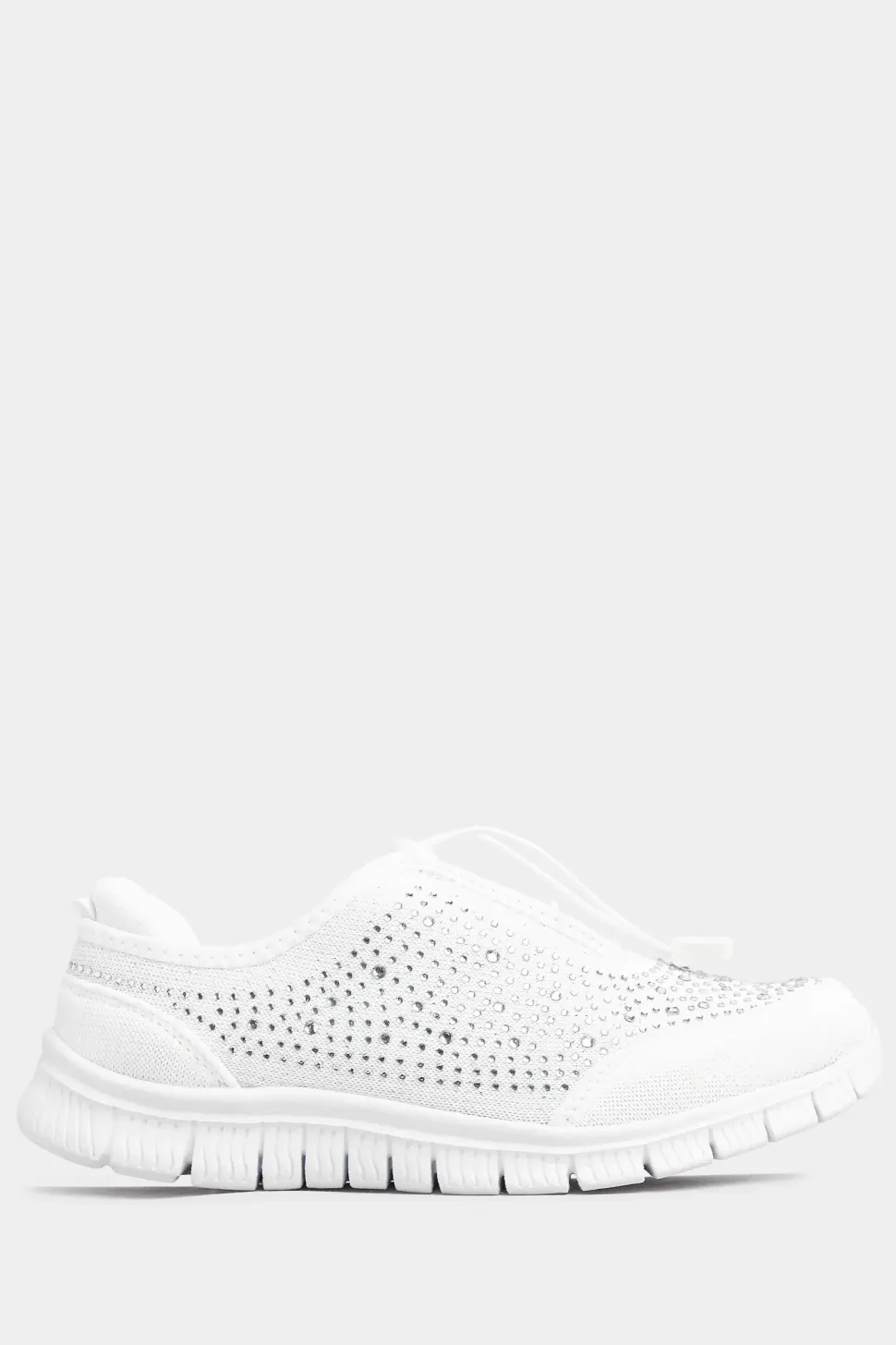 Extra Wide Fit Embellished Pull On Trainers