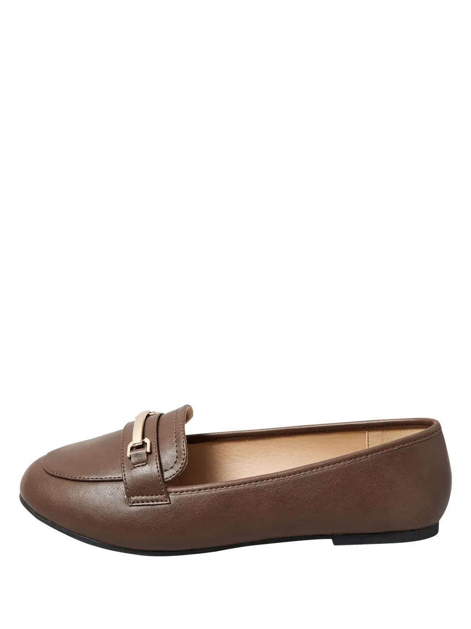 Extra Wide Fit Faux Leather Loafers