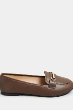 Extra Wide Fit Faux Leather Loafers