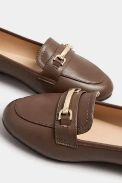 Extra Wide Fit Faux Leather Loafers