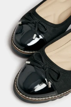 Extra Wide Fit Faux Suede Ballet Pumps