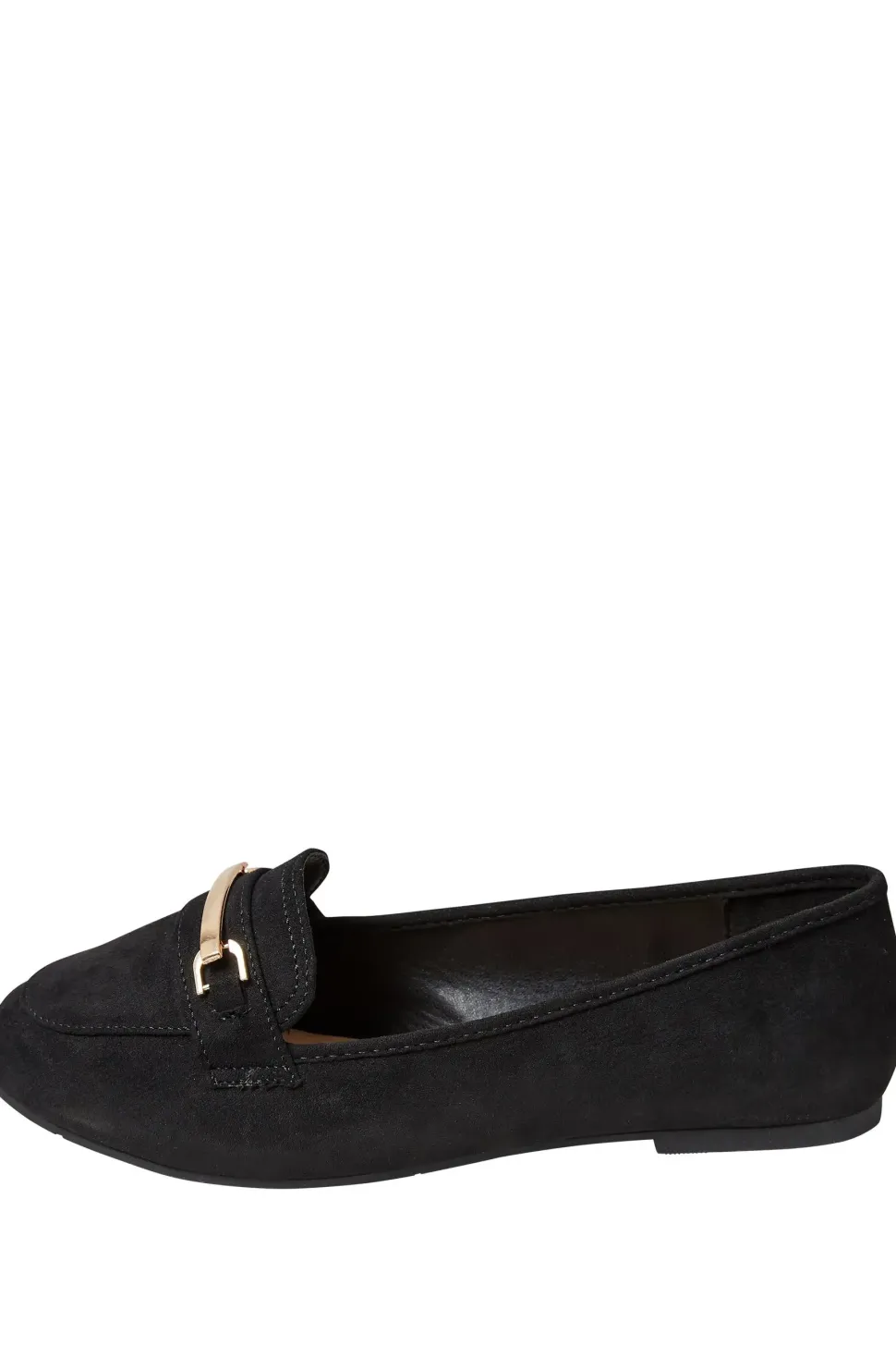 Extra Wide Fit Faux Suede Buckle Loafers