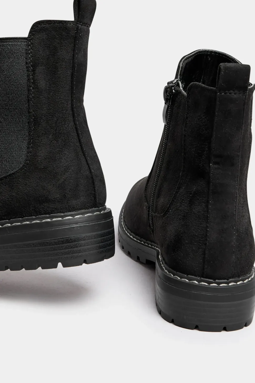 Extra Wide Fit Faux Suede Chelsea Boots