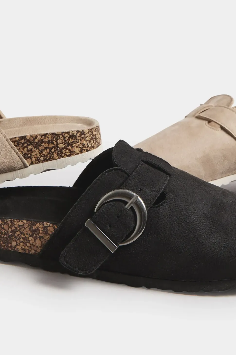 Extra Wide Fit Faux Suede Clogs