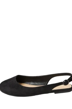 Extra Wide Fit Faux Suede Slingback Pumps