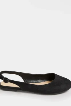 Extra Wide Fit Faux Suede Slingback Pumps