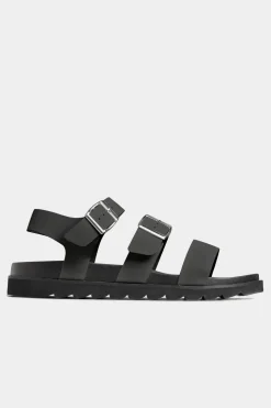 Extra Wide Fit Footbed Buckle Sandals