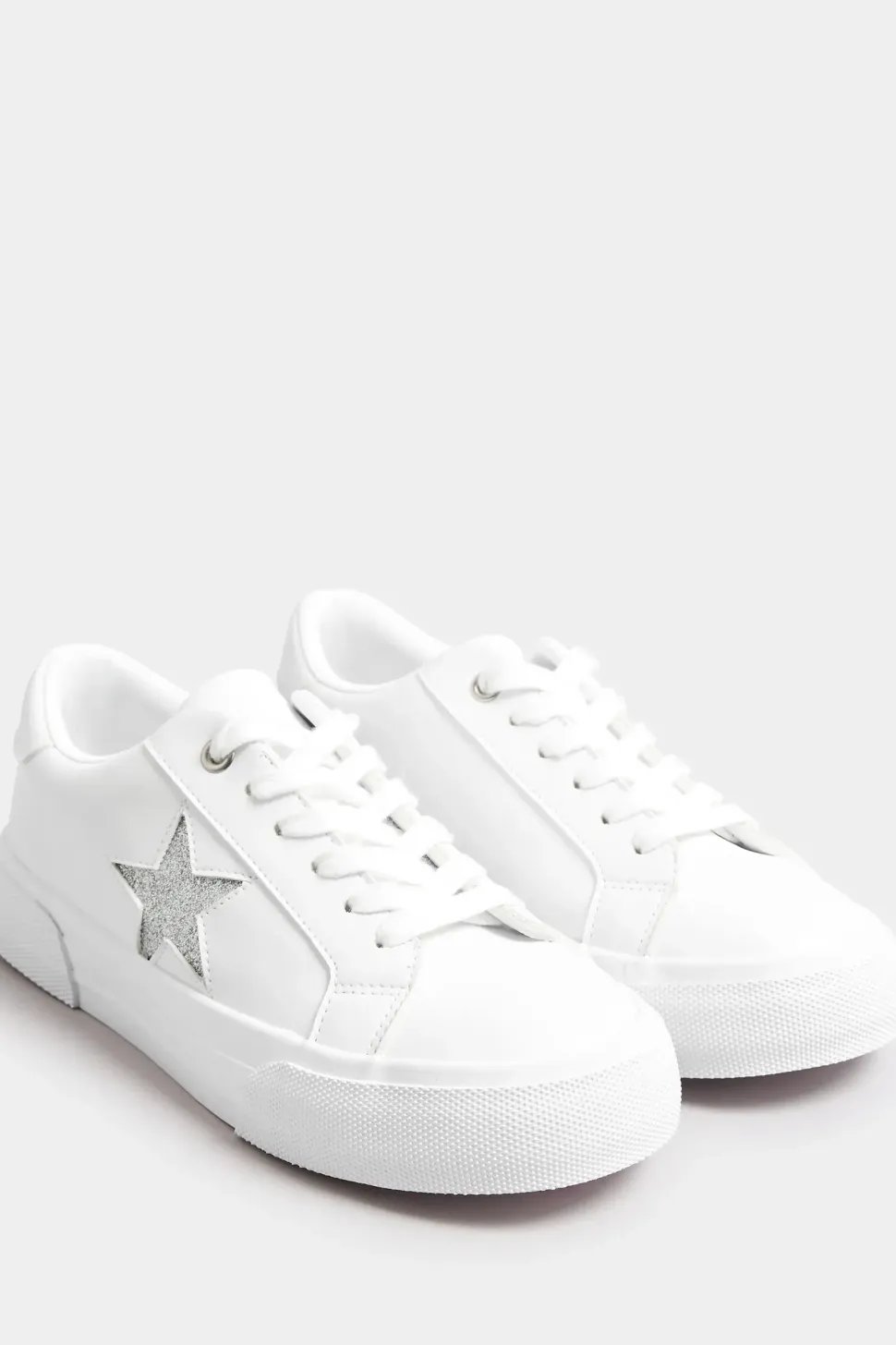 Extra Wide Fit Glitter Star Trainers
