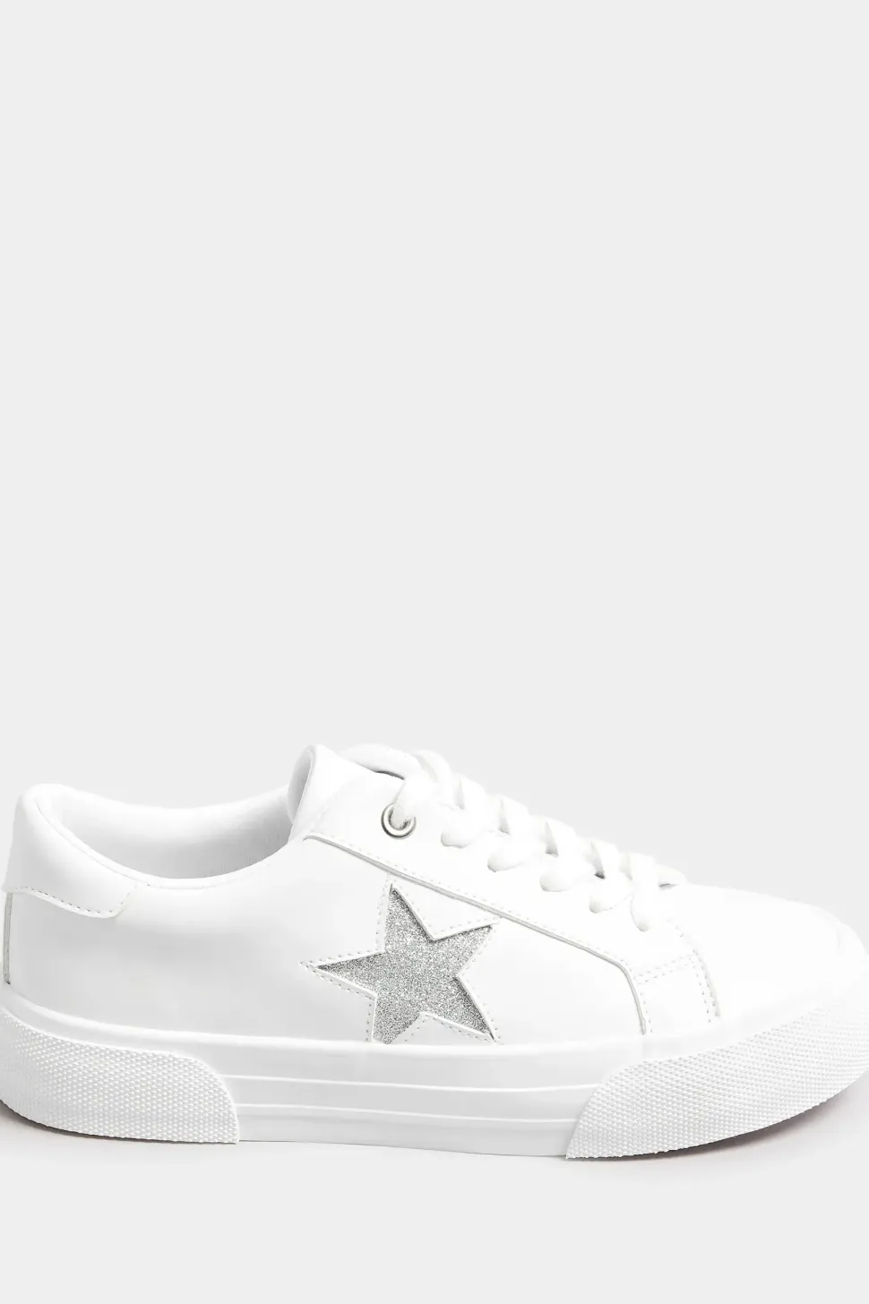 Extra Wide Fit Glitter Star Trainers