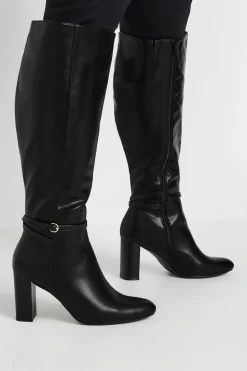Extra Wide Fit Heeled Knee High Boot