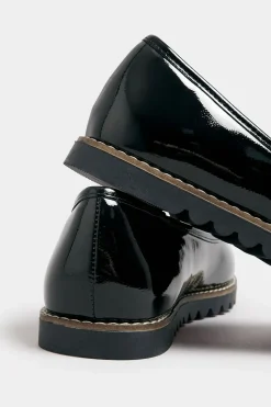 Extra Wide Fit Patent Ballet Pumps