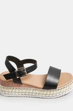 Extra Wide Fit Platform Espadrille Wedge Heels