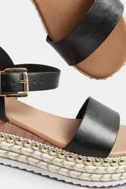 Extra Wide Fit Platform Espadrille Wedge Heels