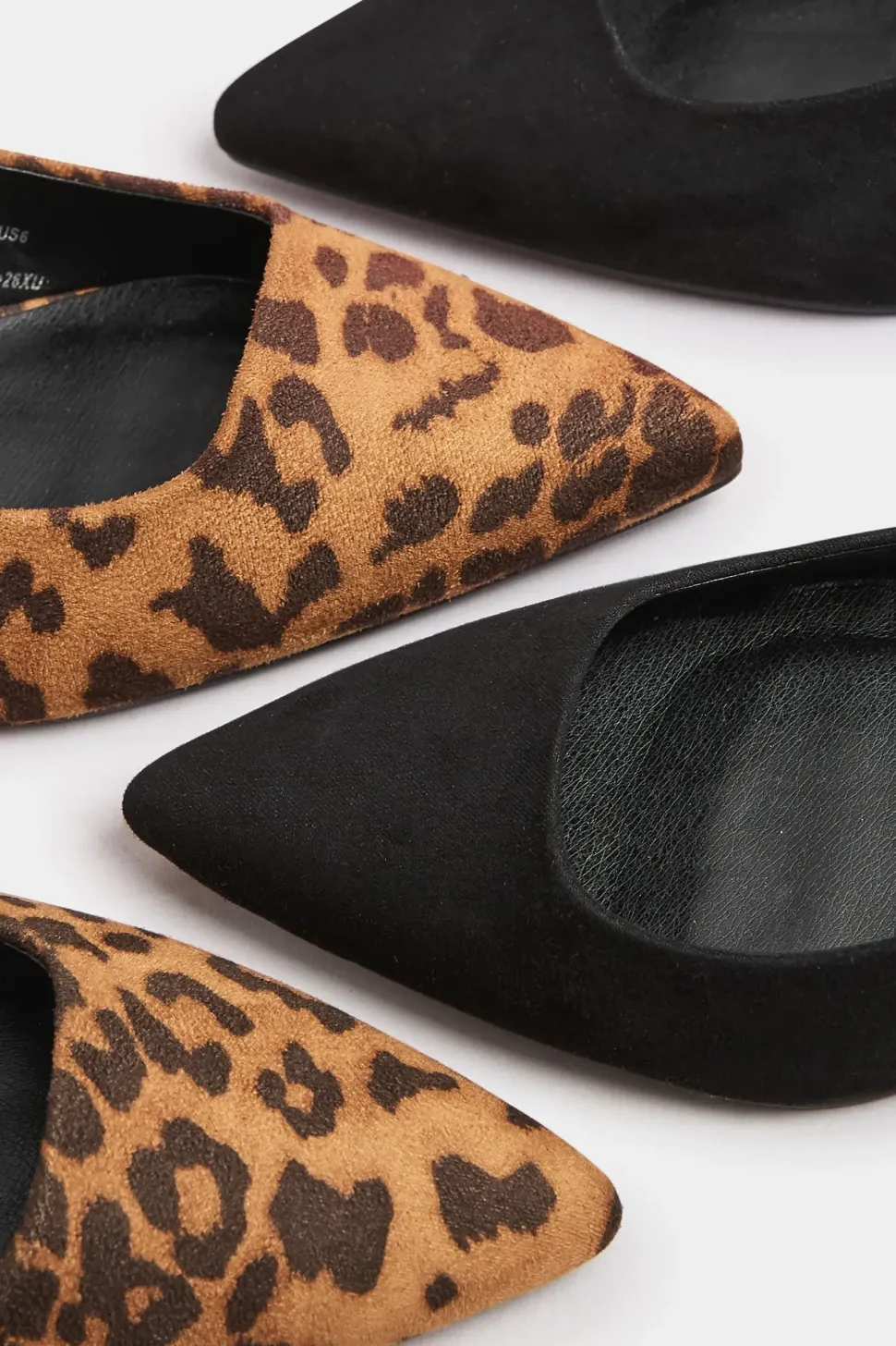 Extra Wide Fit Printed Slingback Kitten Heels