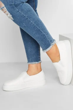 Extra Wide Fit Quilted Slip-On Trainers